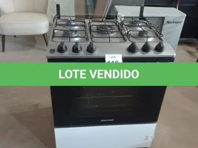 LOTE 116 - 01 FOGÃO 5 BOCAS BRASTEMP BIVOLTS. (NO ESTADO EM QUE SE ENCONTRA. SUJEITO A AVARIAS OCULTAS/VISÍVEIS.) AV9842G