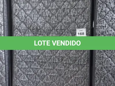 LOTE 168 - 01 COLCHÃO SOLTEIRO COM BASE 1,88CM X 0,88CM. (NO ESTADO EM QUE SE ENCONTRA. SUJEITO A AVARIAS OCULTAS/VISÍVEIS.) BJ7222M