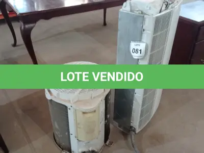 LOTE 081 - 01 AR CONDICIONADO CARRIER 18.000BTUS.  (NO ESTADO EM QUE SE ENCONTRA. SUJEITO A AVARIAS OCULTAS/VISÍVEIS.)  AV9963N