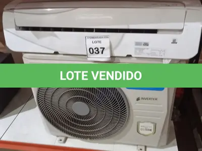 LOTE 037 - 01 AR CONDICIONADO MIDEA INVERTER 12.000 BTUS (NO ESTADO EM QUE SE ENCONTRA. SUJEITO A AVARIAS OCULTAS/VISÍVEIS.) BF1638C