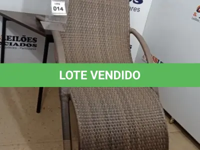 LOTE 014 - 01 CADEIRA DE JARDIM (ESPRIGUICADEIRA). (NO ESTADO EM QUE SE ENCONTRA. SUJEITO A AVARIAS OCULTAS/VISÍVEIS.) AV9505A