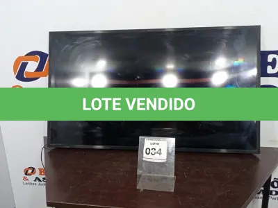 LOTE 034 - 01 SMART TV SAMSUNG 49”. (NO ESTADO EM QUE SE ENCONTRA. SUJEITO A AVARIAS OCULTAS/VISÍVEIS.)  AV9477S