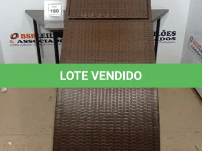 LOTE 160 - 01 ESPREGUIÇADEIRA. (NO ESTADO EM QUE SE ENCONTRA. SUJEITO A AVARIAS OCULTAS/VISÍVEIS.) BH1647X
