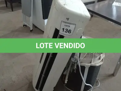 LOTE 136 - 01 AR CONDICIONADO SPRINGER 18.000BTUS. (NO ESTADO EM QUE SE ENCONTRA. SUJEITO A AVARIAS OCULTAS/VISÍVEIS.) BF8498R