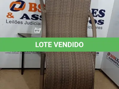 LOTE 014 - 01 CADEIRA DE JARDIM (ESPRIGUICADEIRA). (NO ESTADO EM QUE SE ENCONTRA. SUJEITO A AVARIAS OCULTAS/VISÍVEIS.) AV9505A