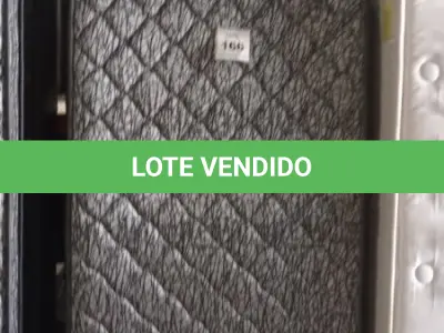 LOTE 166 - 01 COLCHÃO SOLTEIRO COM BASE 1,88CM X 0,88CM. (NO ESTADO EM QUE SE ENCONTRA. SUJEITO A AVARIAS OCULTAS/VISÍVEIS.) BJ7216T
