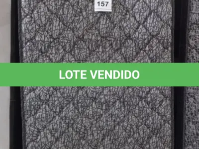 LOTE 157 - 01 COLCHÃO SOLTEIRO COM BASE 1,88CM X 0,88CM. (NO ESTADO EM QUE SE ENCONTRA. SUJEITO A AVARIAS OCULTAS/VISÍVEIS.) BJ7219R