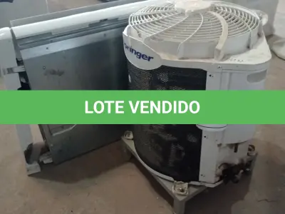 LOTE 118 - 01 AR CONDICIONADO. (NO ESTADO EM QUE SE ENCONTRA. SUJEITO A AVARIAS OCULTAS/VISÍVEIS.) AV9963P