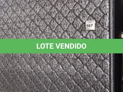LOTE 167 - 01 COLCHÃO DE CASAL COM BASES 1,98CM X 1,58CM. (NO ESTADO EM QUE SE ENCONTRA. SUJEITO A AVARIAS OCULTAS/VISÍVEIS.) AU1900V