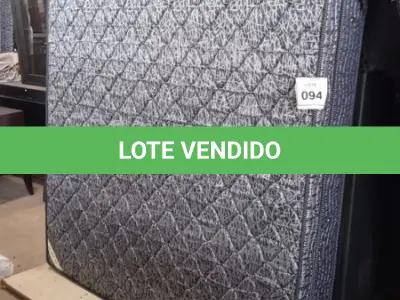 LOTE 094 - 01 COLCHÃO DE CASAL COM BASES 1,98CM X 1,58CM AU1901J/ BF8670H (NO ESTADO EM QUE SE ENCONTRA. SUJEITO A AVARIAS OCULTAS/VISÍVEIS.)