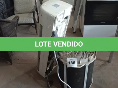 LOTE 136 - 01 AR CONDICIONADO SPRINGER 18.000BTUS. (NO ESTADO EM QUE SE ENCONTRA. SUJEITO A AVARIAS OCULTAS/VISÍVEIS.) BF8498R