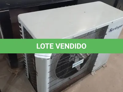 LOTE 101 - 01 CONDENSADORA SPRINGER 18.000BTUS. (NO ESTADO EM QUE SE ENCONTRA. SUJEITO A AVARIAS OCULTAS/VISÍVEIS.)