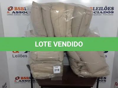 LOTE 219 - 01 LOTE DE ALMOFADAS.  (NO ESTADO EM QUE SE ENCONTRA. SUJEITO A AVARIAS OCULTAS/VISÍVEIS.)