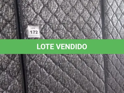 LOTE 172 - 01 COLCHÃO SOLTEIRO COM BASE 1,88CM X 0,88CM. (NO ESTADO EM QUE SE ENCONTRA. SUJEITO A AVARIAS OCULTAS/VISÍVEIS.) BJ7215X