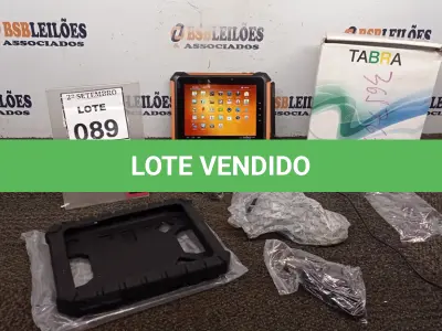 LOTE 089 - 01 TABLET QAV 801 8GB MARCA TABRA. (NO ESTADO) ATENÇÃO! FAZER A VISITAÇÃO ANTES DE ARREMATAR, NÃO SABEMOS SE FUNCIONA, LEILÃO NÃO TEM GARANTIA E NEM DEVOLUÇÃO, SUJEITO A POSSÍVEIS AVARIAS VISÍVEIS/OCULTAS E/OU AUSÊNCIA DE COMPONENTES.