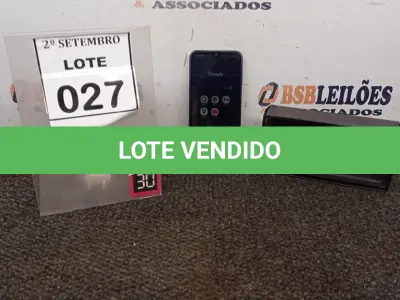 LOTE 027 - 01 SMARTPHONE MODELO A14 MARCA SAMSUNG. (NO ESTADO) ATENÇÃO! FAZER A VISITAÇÃO ANTES DE ARREMATAR, NÃO SABEMOS SE FUNCIONA, LEILÃO NÃO TEM GARANTIA E NEM DEVOLUÇÃO, SUJEITO A POSSÍVEIS AVARIAS VISÍVEIS/OCULTAS E/OU AUSÊNCIA DE COMPONENTES.