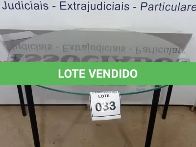 LOTE 033 - 01 VIDRO REDONDO 92CM 0,5MM. (NO ESTADO EM QUE SE ENCONTRA. SUJEITO A AVARIAS OCULTAS/VISÍVEIS.)