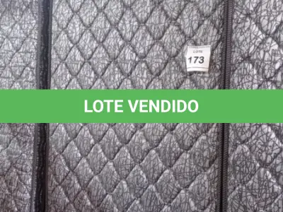 LOTE 173 - 01 COLCHÃO SOLTEIRO COM BASE 1,88CM X 0,88CM. (NO ESTADO EM QUE SE ENCONTRA. SUJEITO A AVARIAS OCULTAS/VISÍVEIS.) BJ7221H