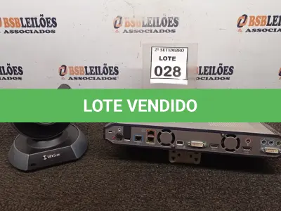 LOTE 028 - 01 APARELHO DE VÍDEO CONFERENCIAR. (NO ESTADO) ATENÇÃO! FAZER A VISITAÇÃO ANTES DE ARREMATAR, NÃO SABEMOS SE FUNCIONA, LEILÃO NÃO TEM GARANTIA E NEM DEVOLUÇÃO, SUJEITO A POSSÍVEIS AVARIAS VISÍVEIS/OCULTAS E/OU AUSÊNCIA DE COMPONENTES.