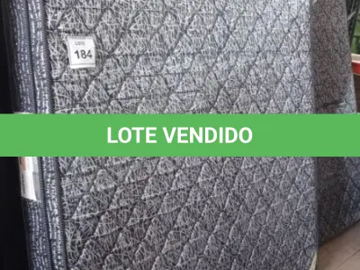 LOTE 184 - 01 COLCHÃO DE CASAL COM BASES 1,98CM X 1,58CM. (NO ESTADO EM QUE SE ENCONTRA. SUJEITO A AVARIAS OCULTAS/VISÍVEIS.) AU1898L