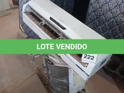 LOTE 222 - 01 AR CONDICIONADO CARRIER 12.000BTUS. (NO ESTADO EM QUE SE ENCONTRA. SUJEITO A AVARIAS OCULTAS/VISÍVEIS.)