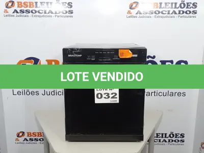 LOTE 032 - 01 LAVA LOUÇAS BRASTEMP 8 SERVIÇOS PRETA - BLF08AE - 220VOLTS (NO ESTADO, NÃO SABEMOS SE FUNCIONA. LEILÃO NÃO TEM GARANTIA E NEM DEVOLUÇÃO, SUJEITO A POSSÍVEIS AVARIAS VISÍVEIS/OCULTAS E/OU AUSÊNCIA DE COMPONENTES)