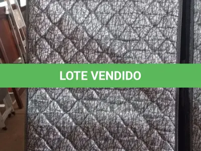 LOTE 174 - 01 COLCHÃO SOLTEIRO COM BASE 1,88CM X 0,88CM. (NO ESTADO EM QUE SE ENCONTRA. SUJEITO A AVARIAS OCULTAS/VISÍVEIS.) BJ7219V