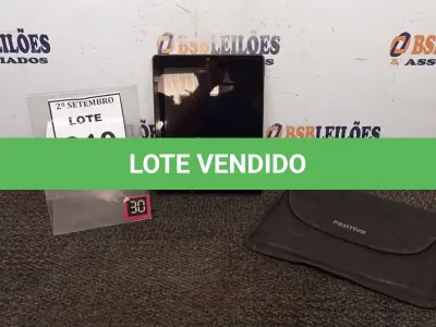 LOTE 010 - 01 TABLET MARCA POSITIVO. (NO ESTADO) ATENÇÃO! FAZER A VISITAÇÃO ANTES DE ARREMATAR, NÃO SABEMOS SE FUNCIONA, LEILÃO NÃO TEM GARANTIA E NEM DEVOLUÇÃO, SUJEITO A POSSÍVEIS AVARIAS VISÍVEIS/OCULTAS E/OU AUSÊNCIA DE COMPONENTES.