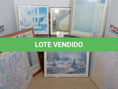 LOTE 176 - 01 LOTE DE QUADROS. (NO ESTADO EM QUE SE ENCONTRA. SUJEITO A AVARIAS OCULTAS/VISÍVEIS.)