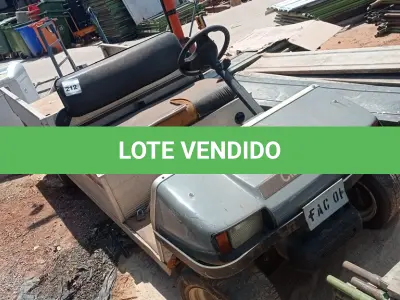 LOTE 212 - 01 CARRINHO ELÉTRICO CLUB CAR CARRYALL 6. (NO ESTADO EM QUE SE ENCONTRA. SUJEITO A AVARIAS OCULTAS/VISÍVEIS.) AV9497B