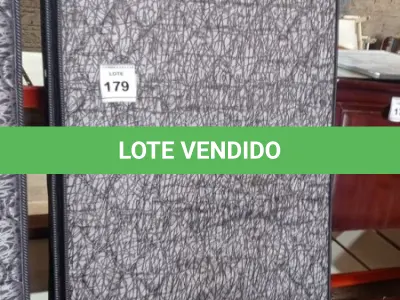 LOTE 179 - 01 COLCHÃO SOLTEIRO COM BASE 1,88CM X 0,88CM. (NO ESTADO EM QUE SE ENCONTRA. SUJEITO A AVARIAS OCULTAS/VISÍVEIS.) BJ7219T