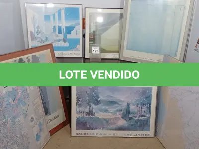 LOTE 176 - 01 LOTE DE QUADROS. (NO ESTADO EM QUE SE ENCONTRA. SUJEITO A AVARIAS OCULTAS/VISÍVEIS.)
