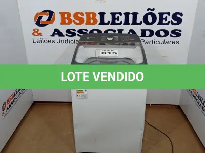 LOTE 015 - 01 LAVADORA DE ROUPAS BRASTEMP 15 KG BRANCA - BWF15AB 220VOLTS (NO ESTADO, NÃO SABEMOS SE FUNCIONA. LEILÃO NÃO TEM GARANTIA E NEM DEVOLUÇÃO, SUJEITO A POSSÍVEIS AVARIAS VISÍVEIS/OCULTAS E/OU AUSÊNCIA DE COMPONENTES)