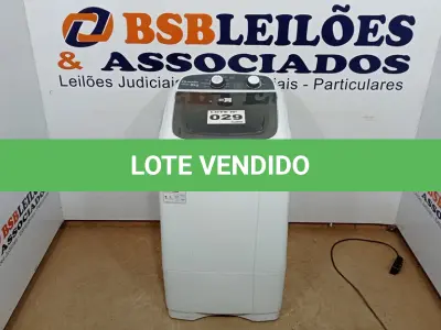 LOTE 029 - 01 LAVADORA DE ROUPAS MUELLER POPMATIC AUTOMÁTICA 6KG - 110VOLTS (NO ESTADO, NÃO SABEMOS SE FUNCIONA. LEILÃO NÃO TEM GARANTIA E NEM DEVOLUÇÃO, SUJEITO A POSSÍVEIS AVARIAS VISÍVEIS/OCULTAS E/OU AUSÊNCIA DE COMPONENTES)