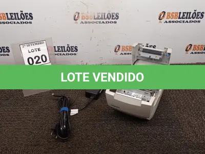 LOTE 020 - 01 MÁQUINA DE CUPOM MARCA DIEBOLD. (NO ESTADO) ATENÇÃO! FAZER A VISITAÇÃO ANTES DE ARREMATAR, NÃO SABEMOS SE FUNCIONA, LEILÃO NÃO TEM GARANTIA E NEM DEVOLUÇÃO, SUJEITO A POSSÍVEIS AVARIAS VISÍVEIS/OCULTAS E/OU AUSÊNCIA DE COMPONENTES.