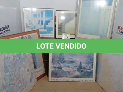 LOTE 176 - 01 LOTE DE QUADROS. (NO ESTADO EM QUE SE ENCONTRA. SUJEITO A AVARIAS OCULTAS/VISÍVEIS.)