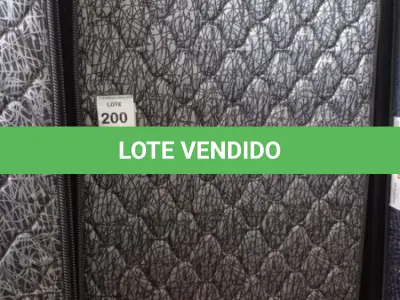 LOTE 200 - 01 COLCHÃO SOLTEIRO COM BASE 1,88CM X 0,88CM. (NO ESTADO EM QUE SE ENCONTRA. SUJEITO A AVARIAS OCULTAS/VISÍVEIS.) BJ7201J