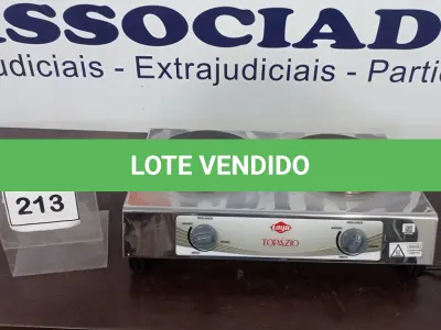 LOTE 213 - 01 FOGÃO ELÉTRICO TOPÁZIO 2 BOCAS 220V.  (NO ESTADO EM QUE SE ENCONTRA. SUJEITO A AVARIAS OCULTAS/VISÍVEIS.) BH1659L