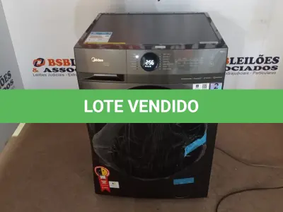 LOTE 022 - 01 LAVA E SECA MIDEA 11KG MOTOR INVERTER, MF200D110WB 110VOLTS (NO ESTADO, NÃO SABEMOS SE FUNCIONA. LEILÃO NÃO TEM GARANTIA E NEM DEVOLUÇÃO, SUJEITO A POSSÍVEIS AVARIAS VISÍVEIS/OCULTAS E/OU AUSÊNCIA DE COMPONENTES)