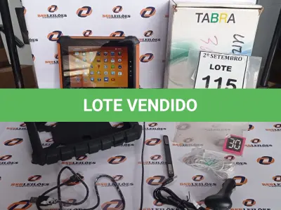 LOTE 115 - 01 TABLET QAV 801 8GB MARCA TABRA. (NO ESTADO) ATENÇÃO! FAZER A VISITAÇÃO ANTES DE ARREMATAR, NÃO SABEMOS SE FUNCIONA, LEILÃO NÃO TEM GARANTIA E NEM DEVOLUÇÃO, SUJEITO A POSSÍVEIS AVARIAS VISÍVEIS/OCULTAS E/OU AUSÊNCIA DE COMPONENTES.