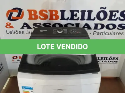 LOTE 019 - 01 MÁQUINA DE LAVAR 17KG - BRASTEMP - 220VOLTS (NO ESTADO, NÃO SABEMOS SE FUNCIONA. LEILÃO NÃO TEM GARANTIA E NEM DEVOLUÇÃO, SUJEITO A POSSÍVEIS AVARIAS VISÍVEIS/OCULTAS E/OU AUSÊNCIA DE COMPONENTES)