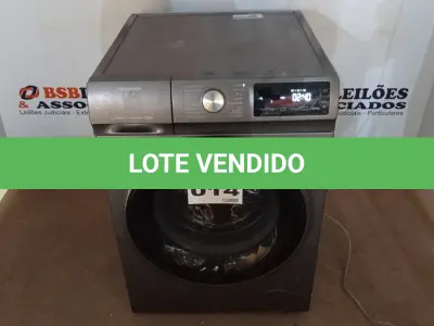 LOTE 014 - 01 LAVA E SECA HISENSE STEAM 13KG - 8KG -13 PROGRAMAS DE LAVAGEM, WD5Q13 TITANIUM 220VOLTS (NO ESTADO, NÃO SABEMOS SE FUNCIONA. LEILÃO NÃO TEM GARANTIA E NEM DEVOLUÇÃO, SUJEITO A POSSÍVEIS AVARIAS VISÍVEIS/OCULTAS E/OU AUSÊNCIA DE COMPONENTES)