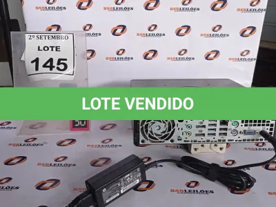 LOTE 145 - 01 MINI PC MARCA HP. (NO ESTADO) ATENÇÃO! FAZER A VISITAÇÃO ANTES DE ARREMATAR, NÃO SABEMOS SE FUNCIONA, LEILÃO NÃO TEM GARANTIA E NEM DEVOLUÇÃO, SUJEITO A POSSÍVEIS AVARIAS VISÍVEIS/OCULTAS E/OU AUSÊNCIA DE COMPONENTES.