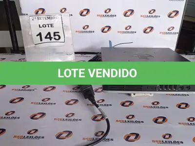 LOTE 145 - 01 MINI PC MARCA HP. (NO ESTADO) ATENÇÃO! FAZER A VISITAÇÃO ANTES DE ARREMATAR, NÃO SABEMOS SE FUNCIONA, LEILÃO NÃO TEM GARANTIA E NEM DEVOLUÇÃO, SUJEITO A POSSÍVEIS AVARIAS VISÍVEIS/OCULTAS E/OU AUSÊNCIA DE COMPONENTES.
