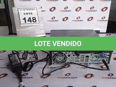LOTE 148 - 01 MINI PC MARCA HP. (NO ESTADO) ATENÇÃO! FAZER A VISITAÇÃO ANTES DE ARREMATAR, NÃO SABEMOS SE FUNCIONA, LEILÃO NÃO TEM GARANTIA E NEM DEVOLUÇÃO, SUJEITO A POSSÍVEIS AVARIAS VISÍVEIS/OCULTAS E/OU AUSÊNCIA DE COMPONENTES.
