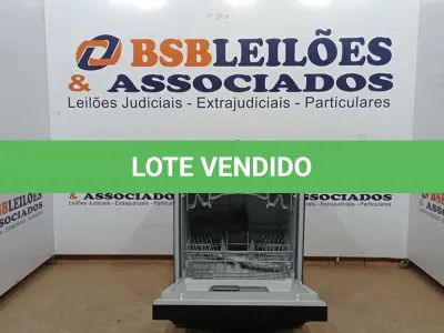LOTE 007 - 01 LAVA LOUÇAS BRASTEMP 8 SERVIÇOS PRETA - BLF08AE - 220VOLTS (NO ESTADO, NÃO SABEMOS SE FUNCIONA. LEILÃO NÃO TEM GARANTIA E NEM DEVOLUÇÃO, SUJEITO A POSSÍVEIS AVARIAS VISÍVEIS/OCULTAS E/OU AUSÊNCIA DE COMPONENTES)