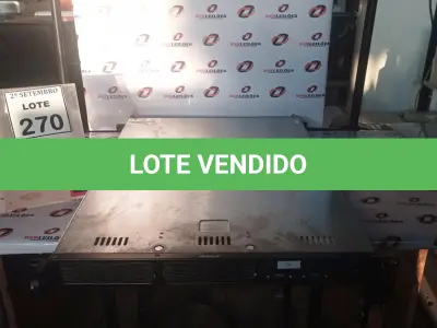 LOTE 270 - 01 SERVIDOR DE RACK MARCA DIEBOLD. (NO ESTADO) ATENÇÃO! FAZER A VISITAÇÃO ANTES DE ARREMATAR, NÃO SABEMOS SE FUNCIONA, LEILÃO NÃO TEM GARANTIA E NEM DEVOLUÇÃO, SUJEITO A POSSÍVEIS AVARIAS VISÍVEIS/OCULTAS E/OU AUSÊNCIA DE COMPONENTES.