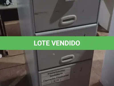 LOTE 405 - 01 ARQUIVO DE AÇO COM 04 GAVETAS. (NO ESTADO) ATENÇÃO! FAZER A VISITAÇÃO ANTES DE ARREMATAR, NÃO SABEMOS SE FUNCIONA, LEILÃO NÃO TEM GARANTIA E NEM DEVOLUÇÃO, SUJEITO A POSSÍVEIS AVARIAS VISÍVEIS/OCULTAS E/OU AUSÊNCIA DE COMPONENTES.