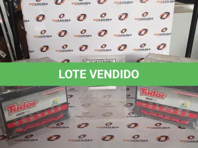 LOTE 436 - 02 BATERIAS ESTACIONÁRIAS MARCA TUDOR. (NO ESTADO) ATENÇÃO! FAZER A VISITAÇÃO ANTES DE ARREMATAR, NÃO SABEMOS SE FUNCIONA, LEILÃO NÃO TEM GARANTIA E NEM DEVOLUÇÃO, SUJEITO A POSSÍVEIS AVARIAS VISÍVEIS/OCULTAS E/OU AUSÊNCIA DE COMPONENTES.