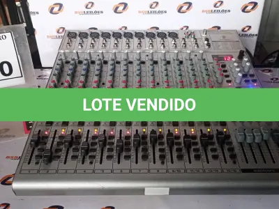 LOTE 280 - 01 MESA DE SOM MARCA BEHRINGER EURORACK UB2442FX-PRO. (NO ESTADO) ATENÇÃO! FAZER A VISITAÇÃO ANTES DE ARREMATAR, NÃO SABEMOS SE FUNCIONA, LEILÃO NÃO TEM GARANTIA E NEM DEVOLUÇÃO, SUJEITO A POSSÍVEIS AVARIAS VISÍVEIS/OCULTAS E/OU AUSÊNCIA DE COMPONENTES.